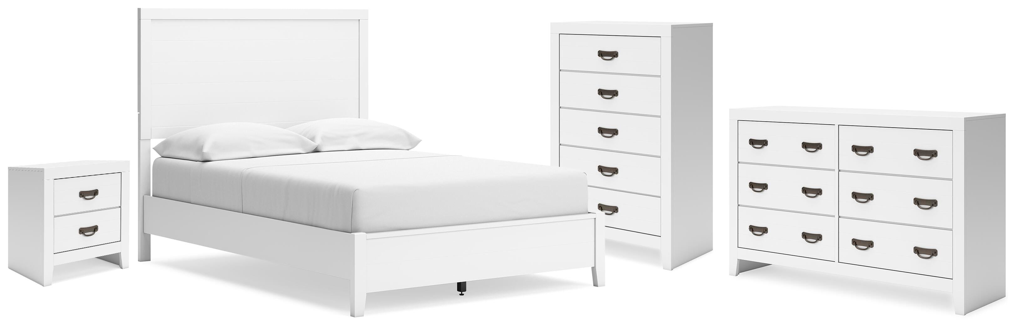 Binterglen Panel Bed, Dresser, Chest and Nightstand