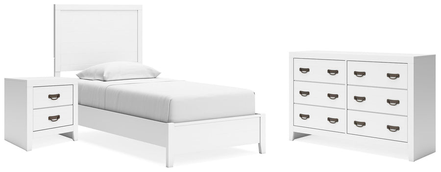 Binterglen Panel Bed with Dresser and Nightstand