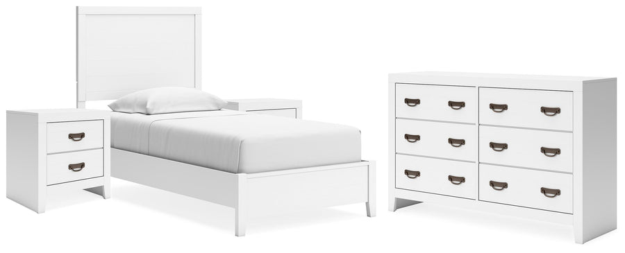 Binterglen Panel Bed, Dresser and 2 Nightstands