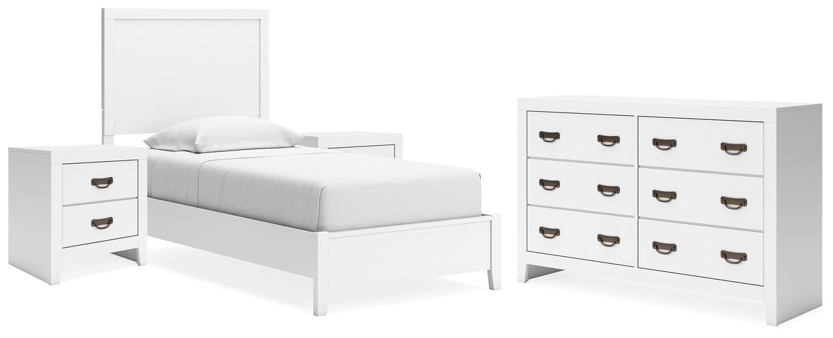 Binterglen Panel Bed, Dresser and 2 Nightstands