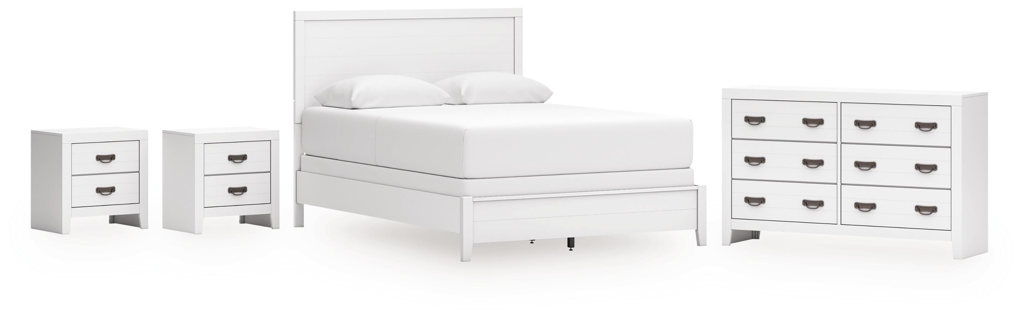 Binterglen Panel Bed, Dresser and 2 Nightstands