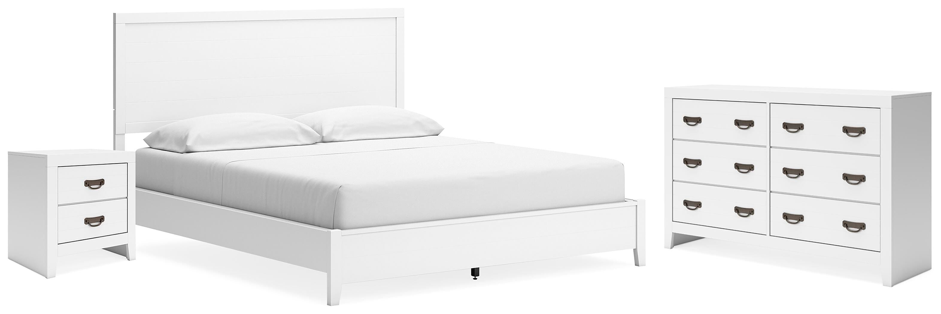 Binterglen Panel Bed with Dresser and Nightstand