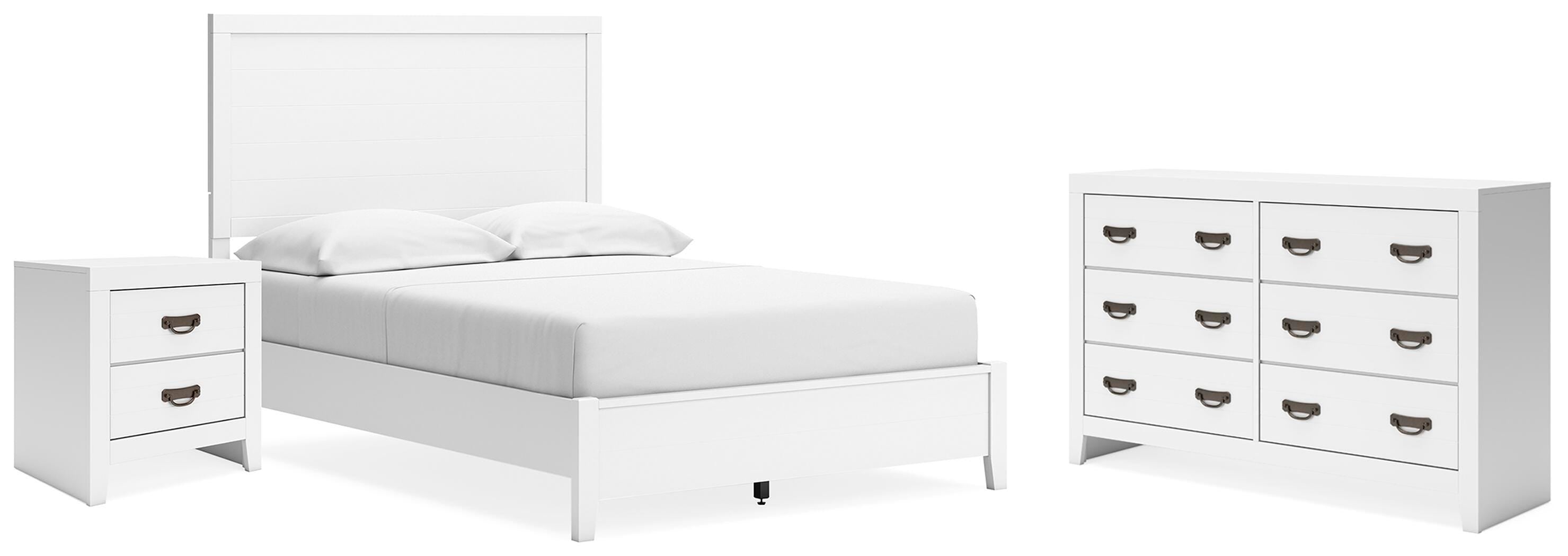 Binterglen Panel Bed with Dresser and Nightstand