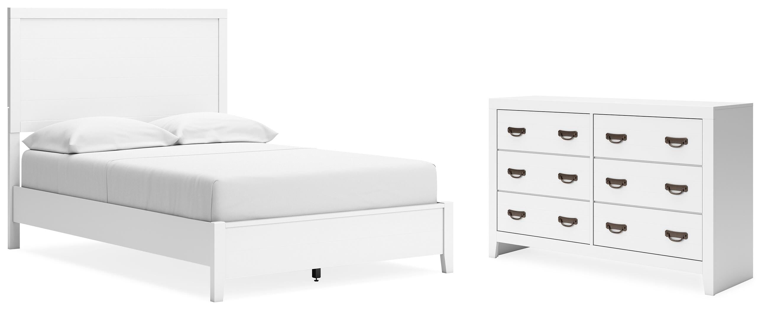 Binterglen Panel Bed with Dresser