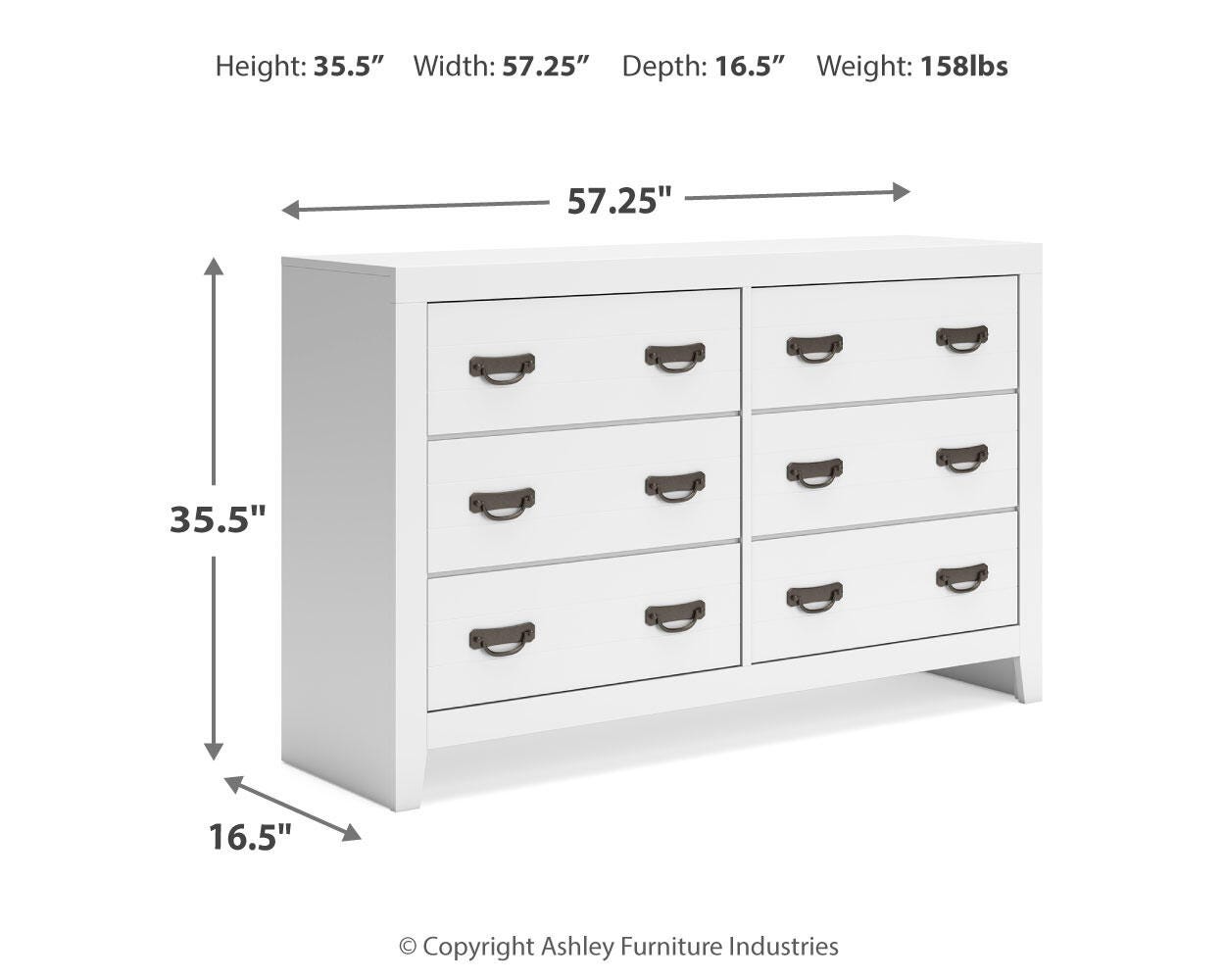 Binterglen Panel Bed with Dresser