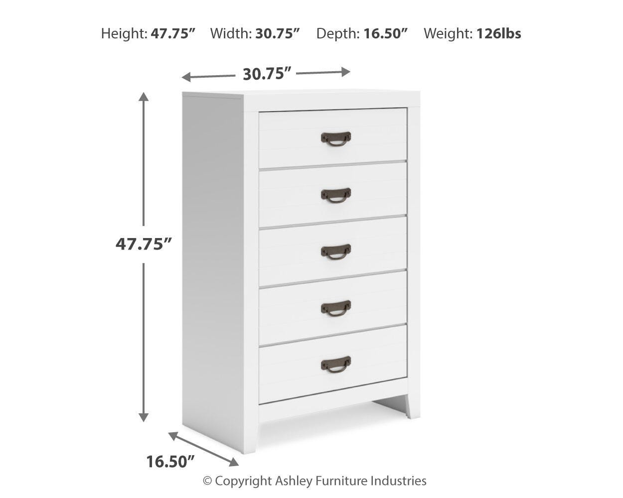 Binterglen Panel Bed, Dresser, Mirror, Chest and 2 Nightstands