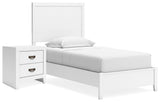 Binterglen Panel Bed and Nightstand
