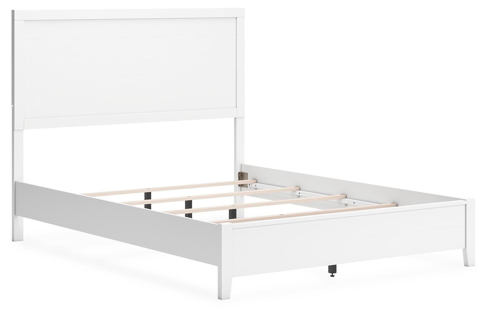 Binterglen Panel Bed with Mirrored Dresser and Nightstand