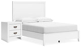 Binterglen Panel Bed and Nightstand