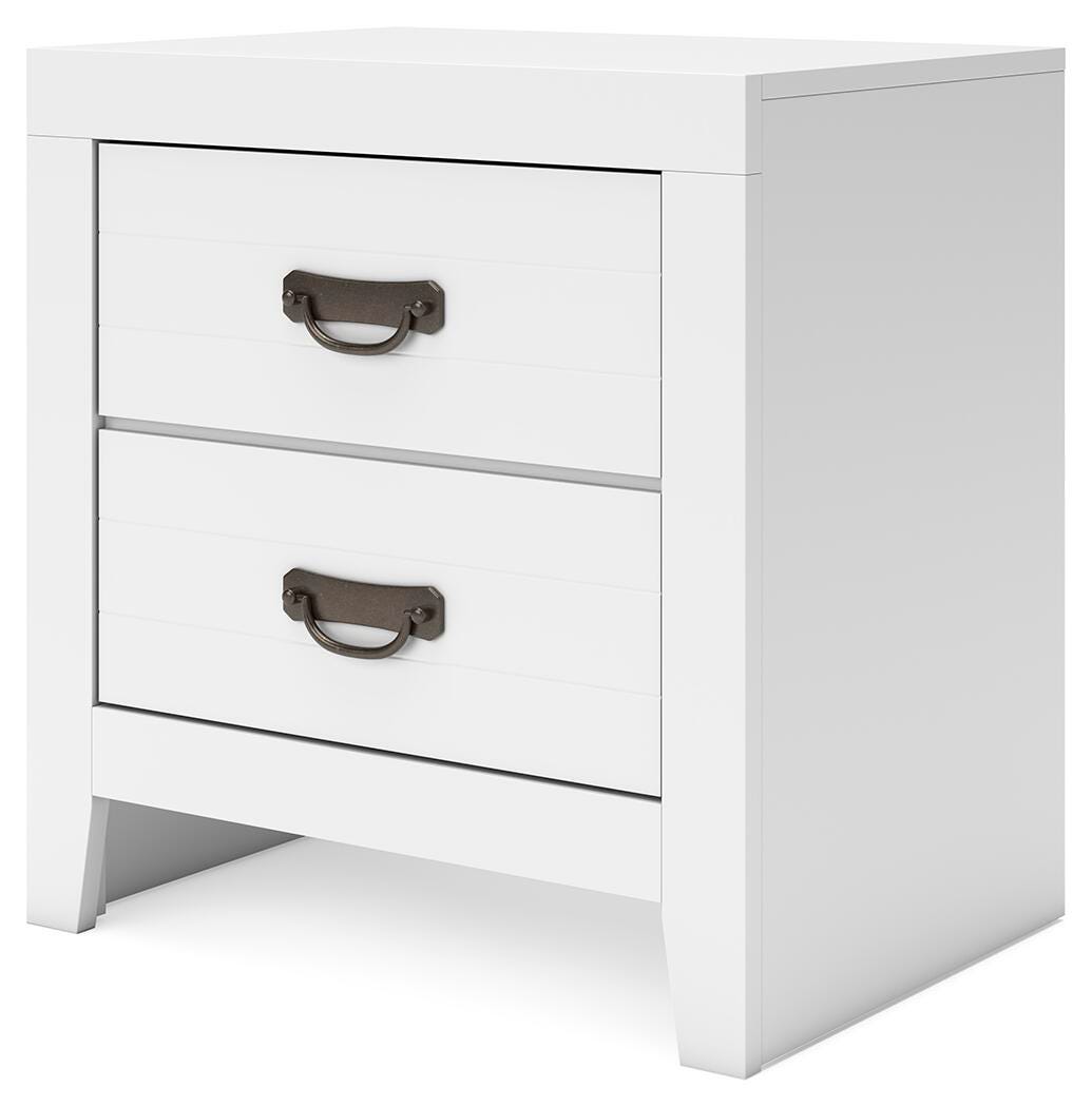 Binterglen Panel Bed and Nightstand
