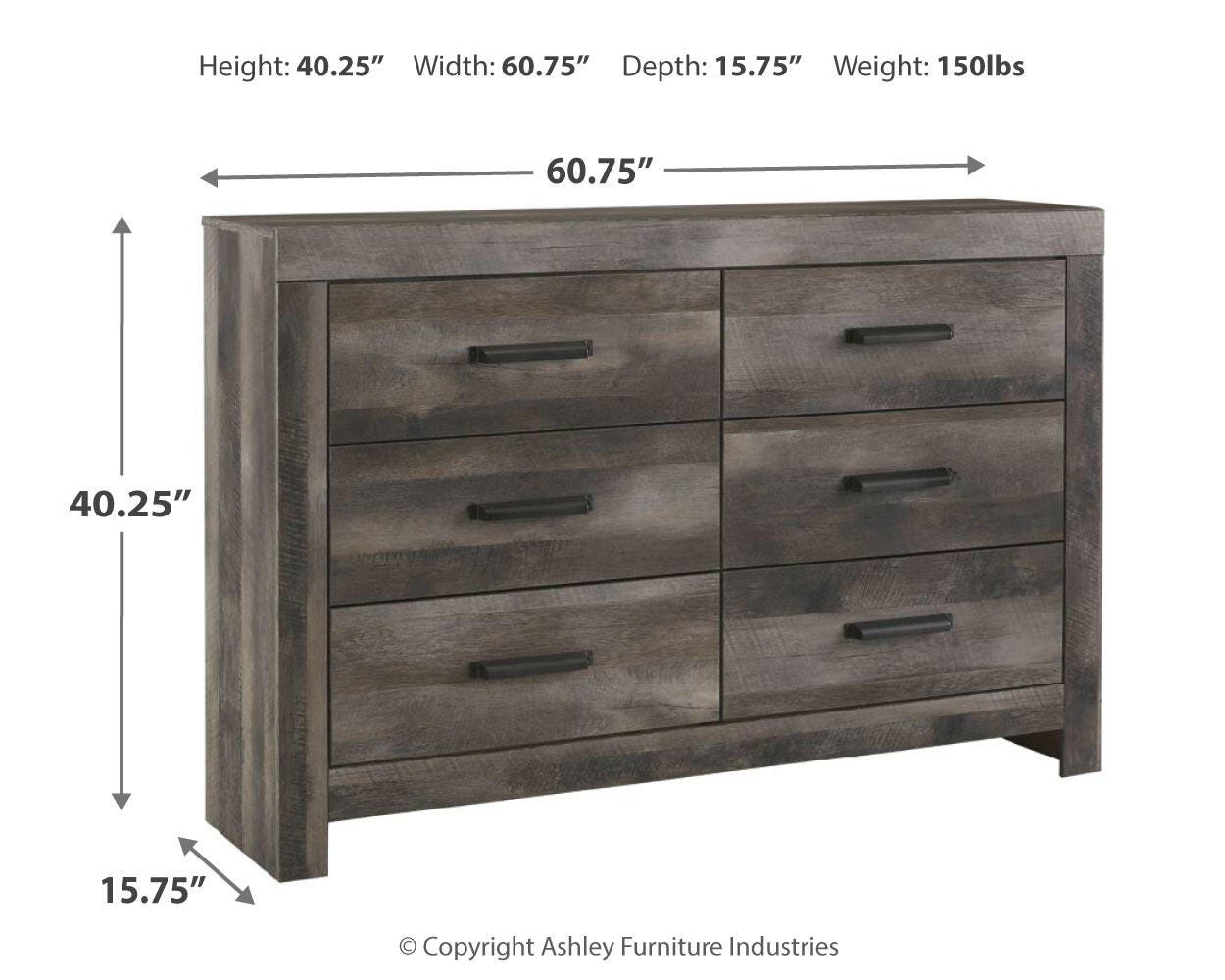 Wynnlow Panel Bed, Dresser, Mirror, and Nightstand