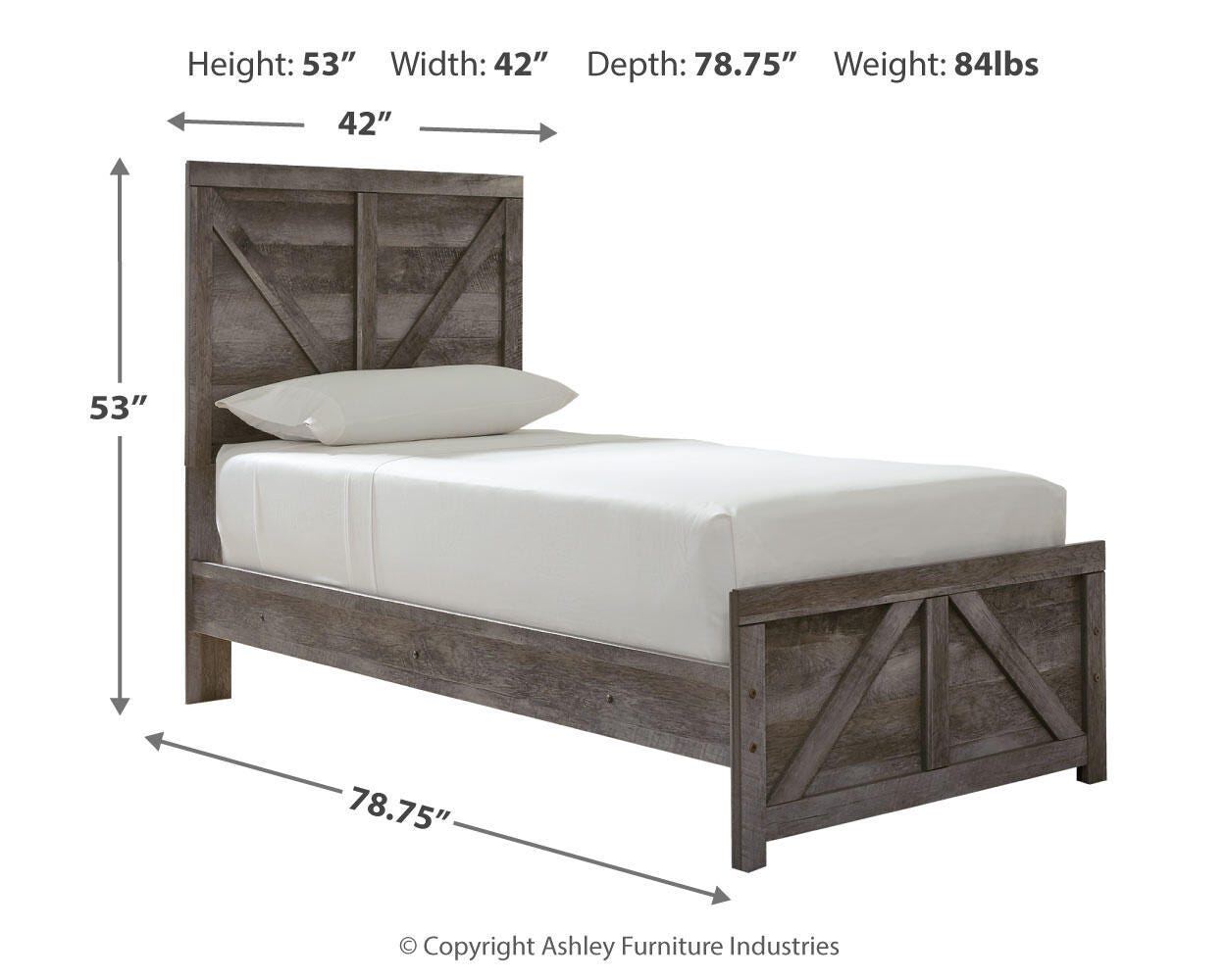 Wynnlow Panel Bed, Dresser and Mirror