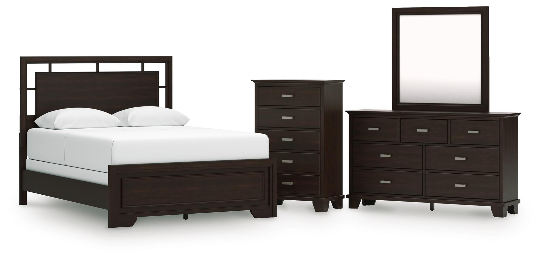 Covetown Panel Bed, Dresser, Mirror and Chest