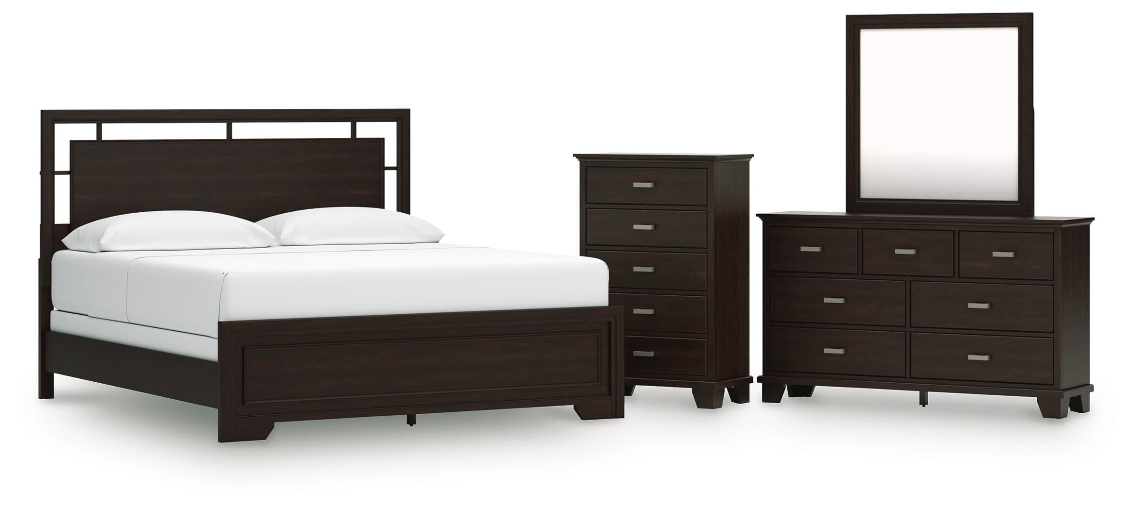 Covetown Panel Bed, Dresser, Mirror and Chest