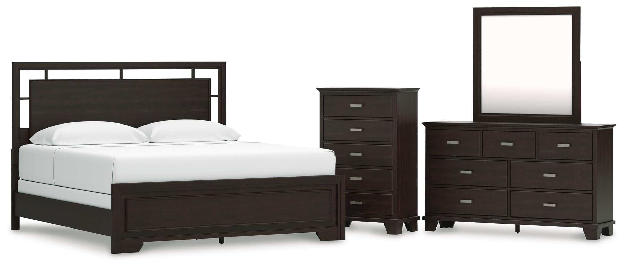 Covetown Panel Bed, Dresser, Mirror and Chest