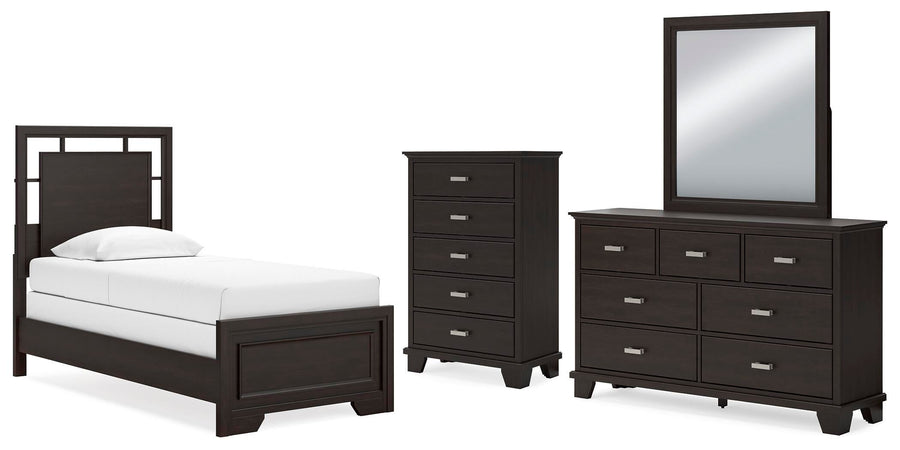 Covetown Panel Bed, Dresser, Mirror and Chest