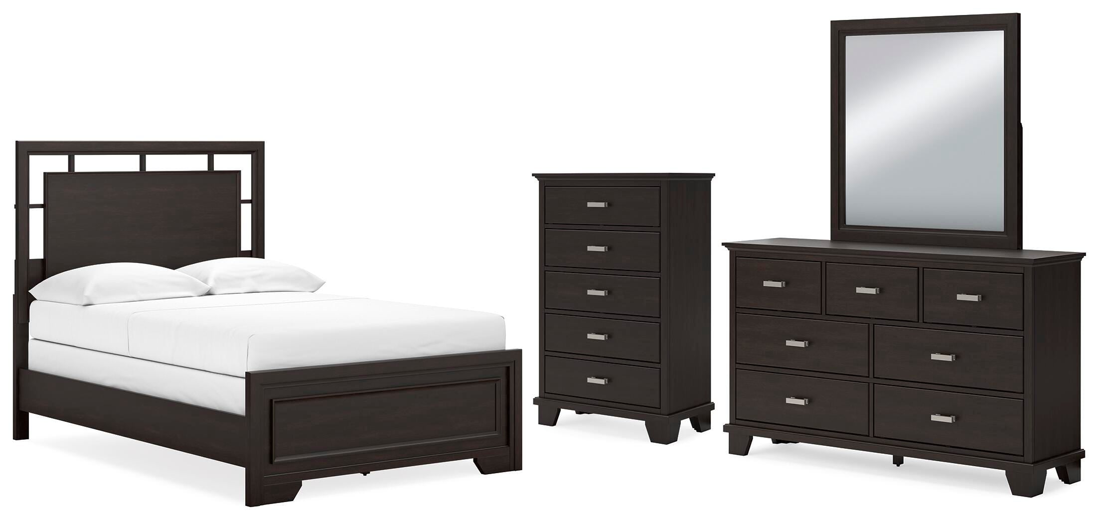 Covetown Panel Bed, Dresser, Mirror and Chest