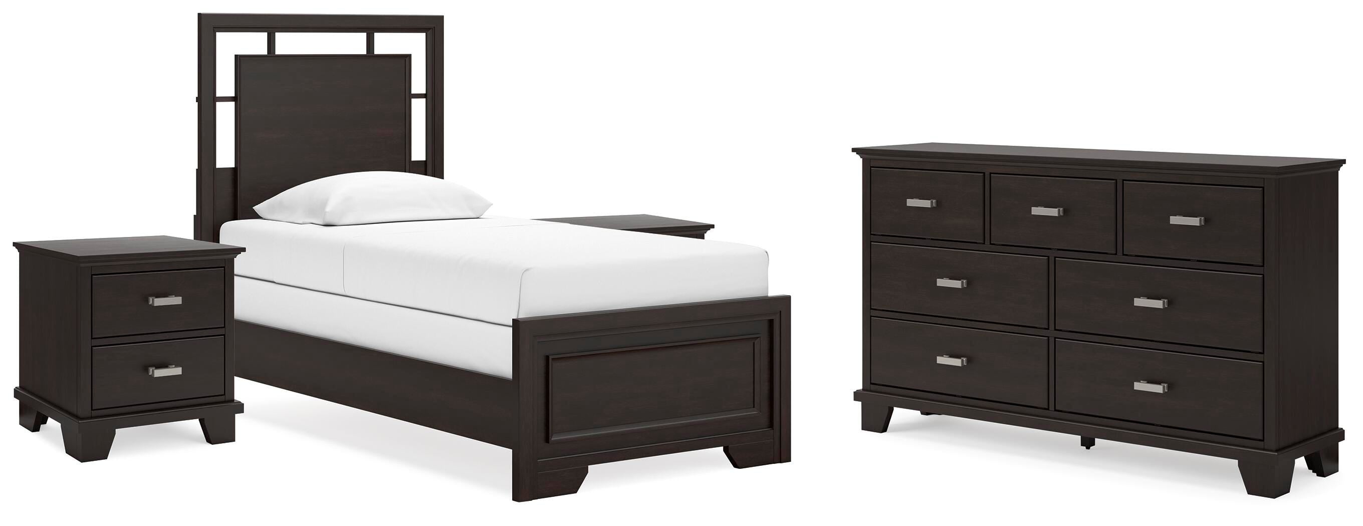 Covetown Panel Bed, Dresser and 2 Nightstands