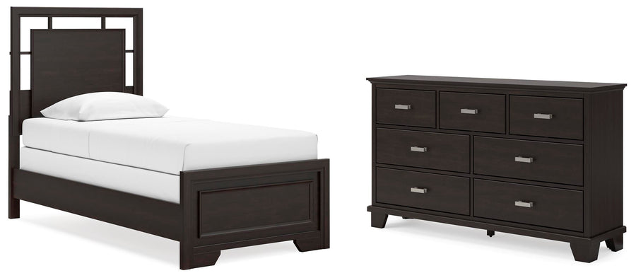 Covetown Panel Bed with Dresser