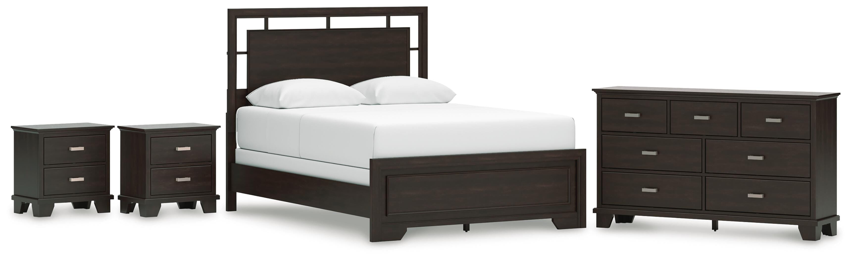 Covetown Panel Bed, Dresser and 2 Nightstands