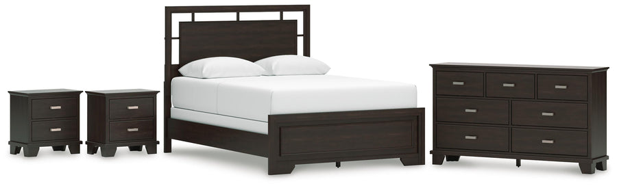 Covetown Panel Bed, Dresser and 2 Nightstands