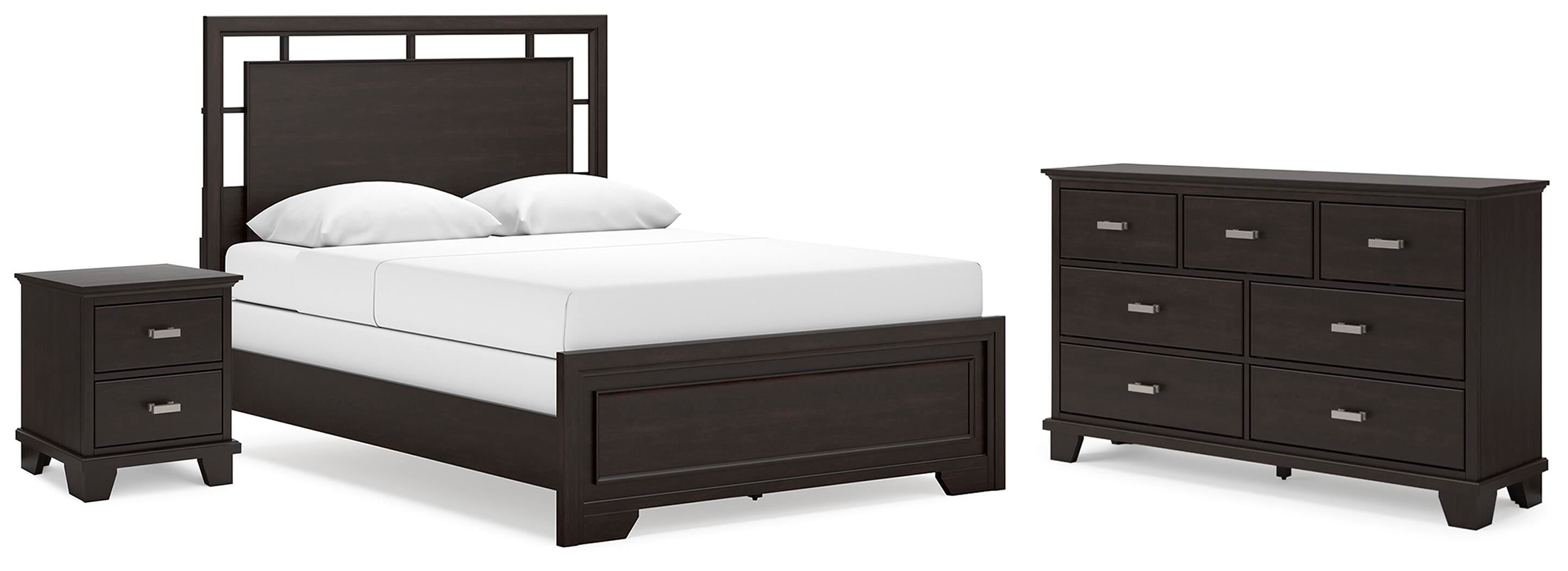 Covetown Panel Bed with Dresser and Nightstand