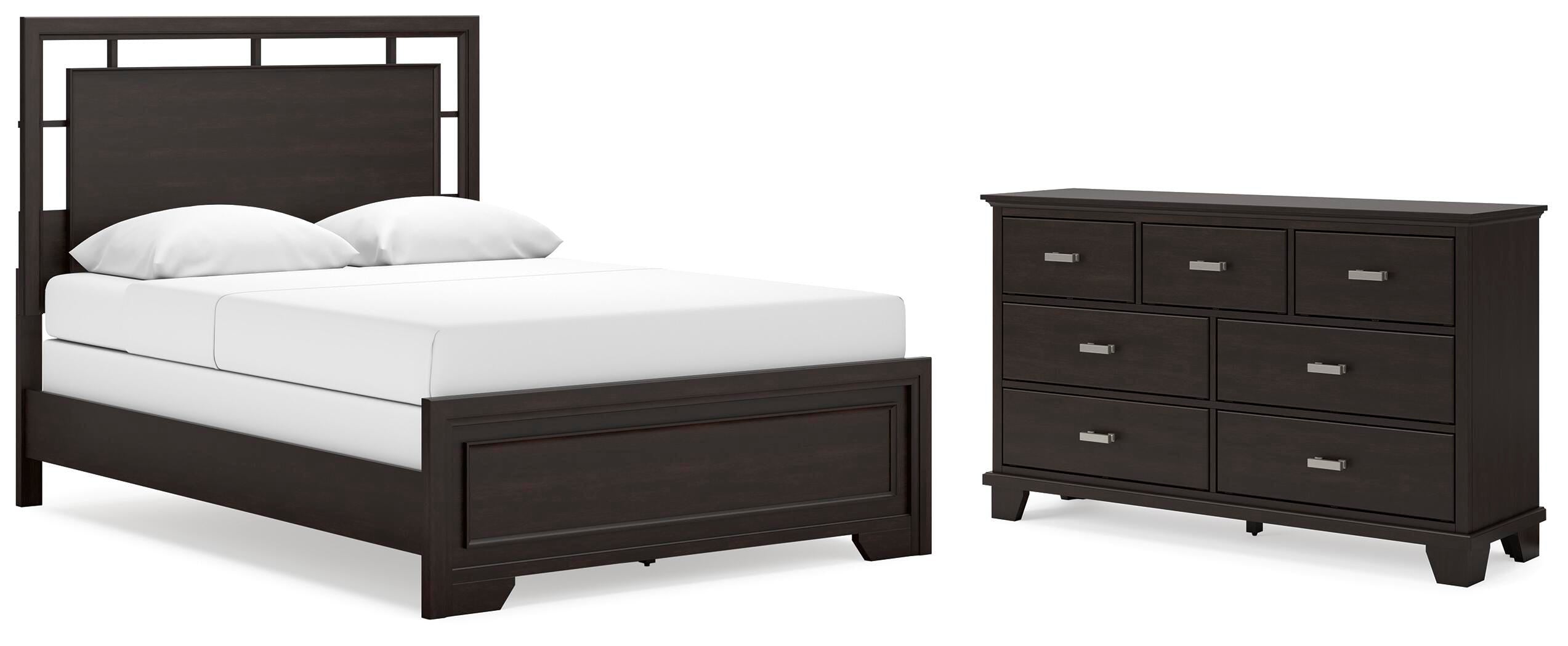 Covetown Panel Bed with Dresser