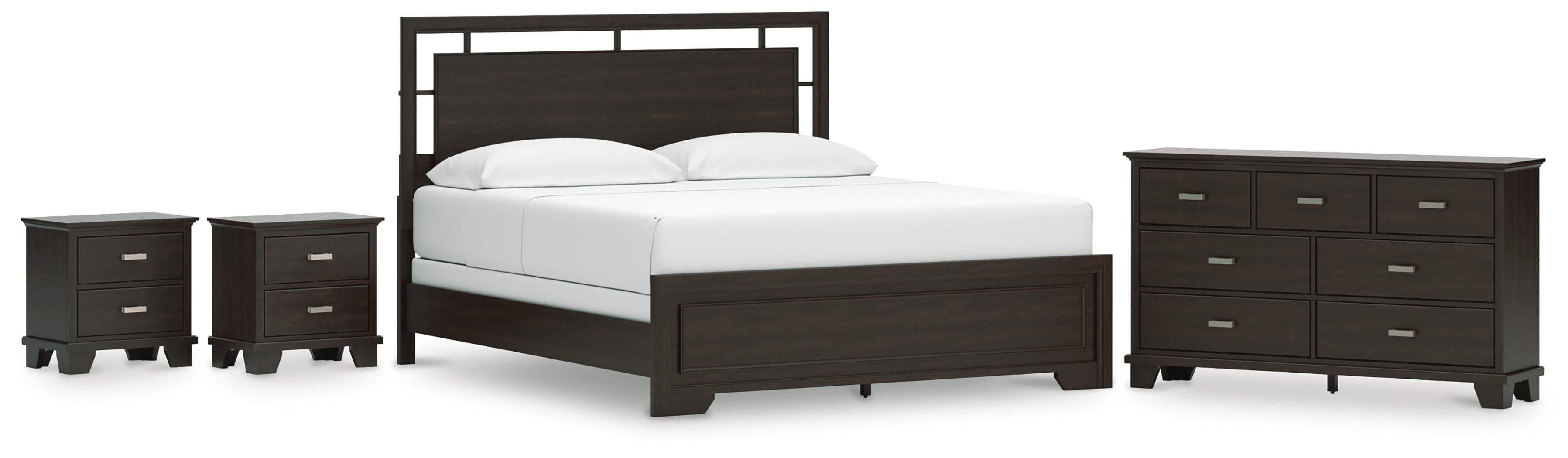 Covetown Panel Bed, Dresser and 2 Nightstands