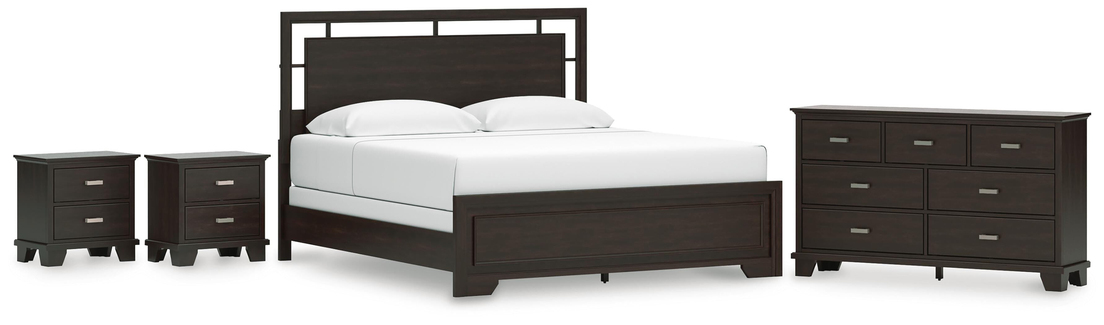 Covetown Panel Bed, Dresser and 2 Nightstands