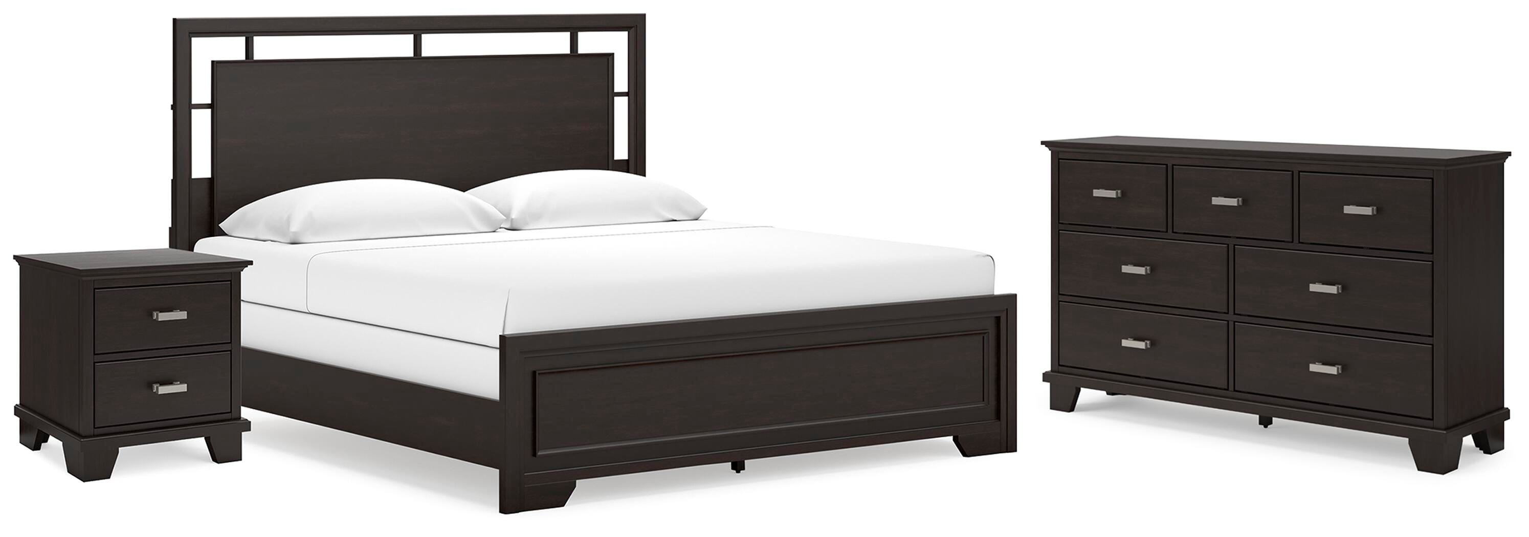 Covetown Panel Bed with Dresser and Nightstand