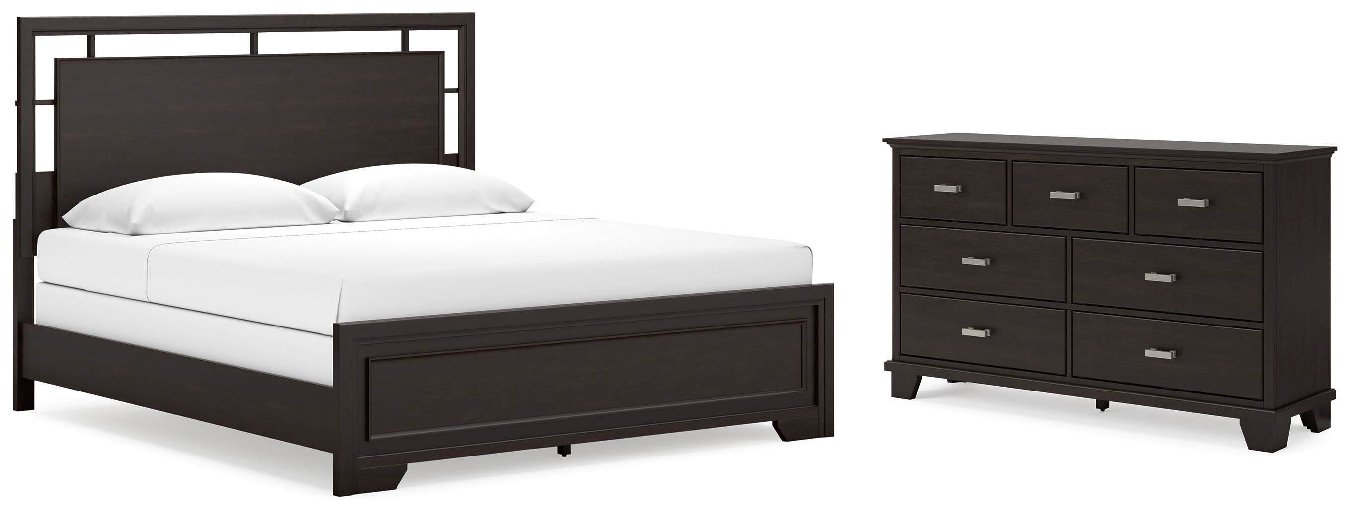 Covetown Panel Bed with Dresser