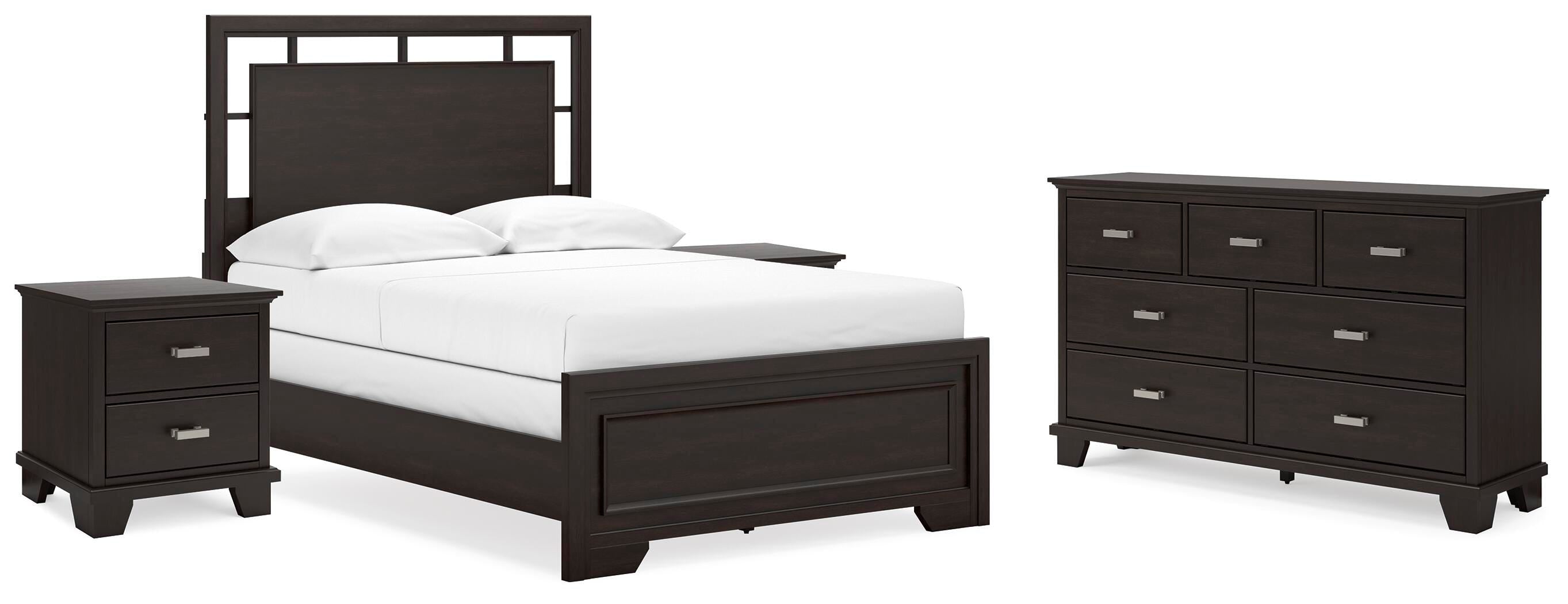Covetown Panel Bed, Dresser and 2 Nightstands