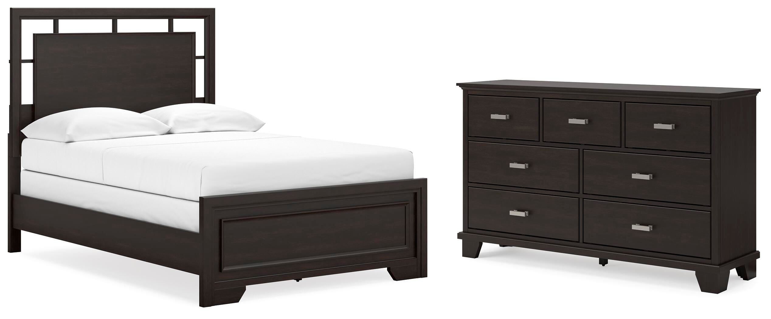 Covetown Panel Bed with Dresser