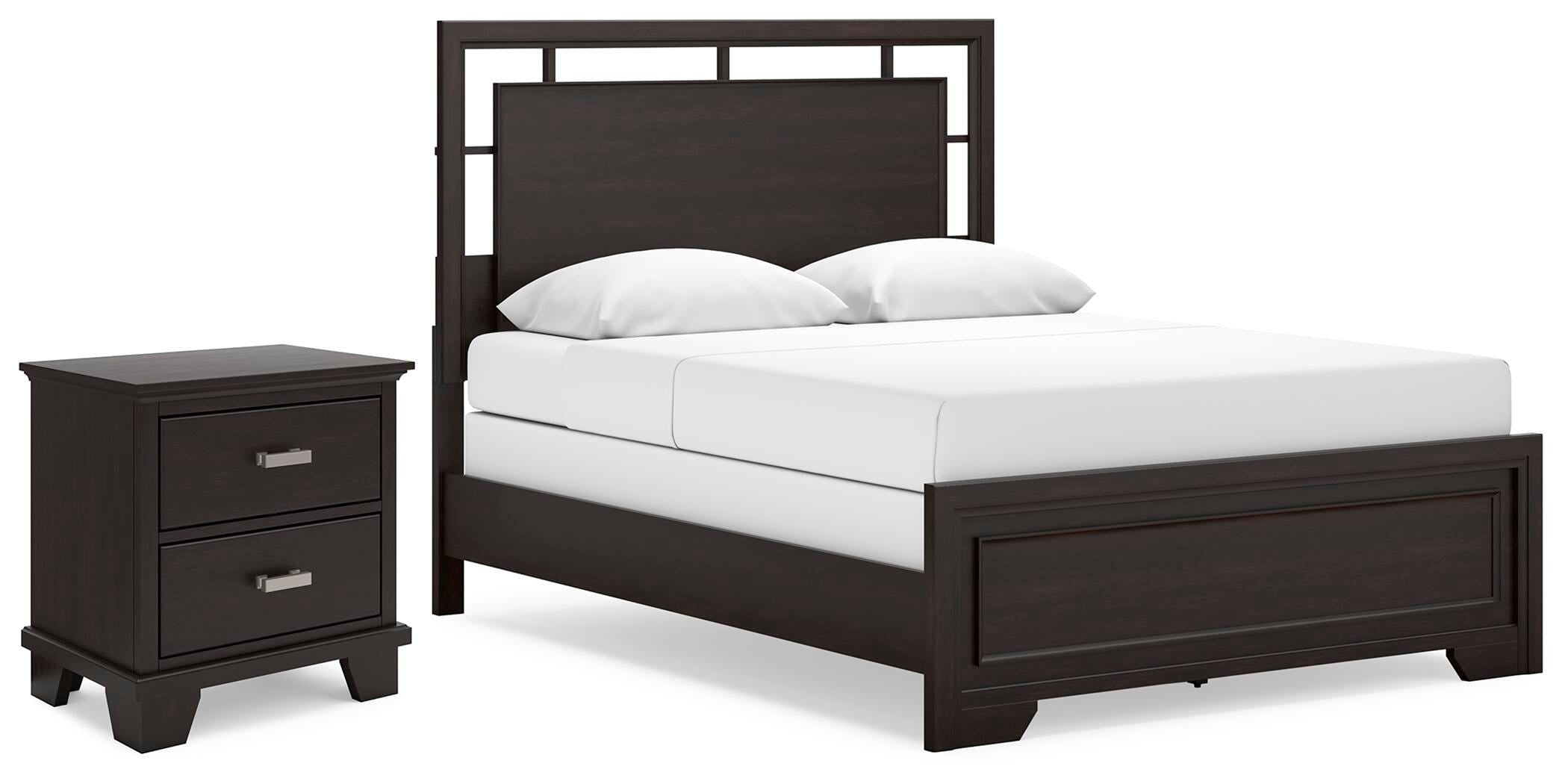 Covetown Panel Bed and Nightstand