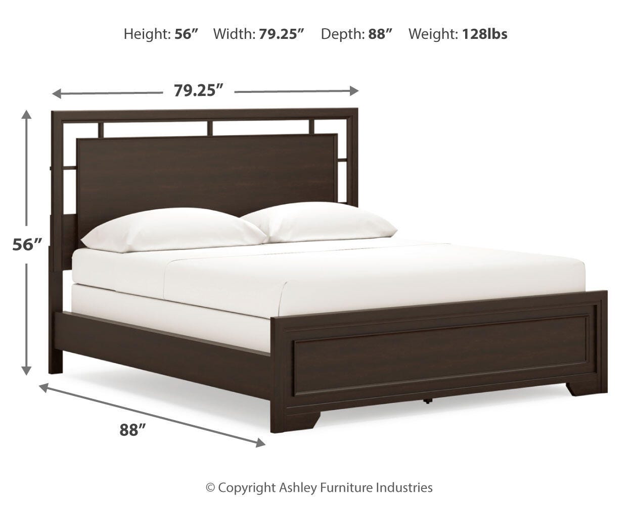 Covetown Panel Bed and 2 Nightstands