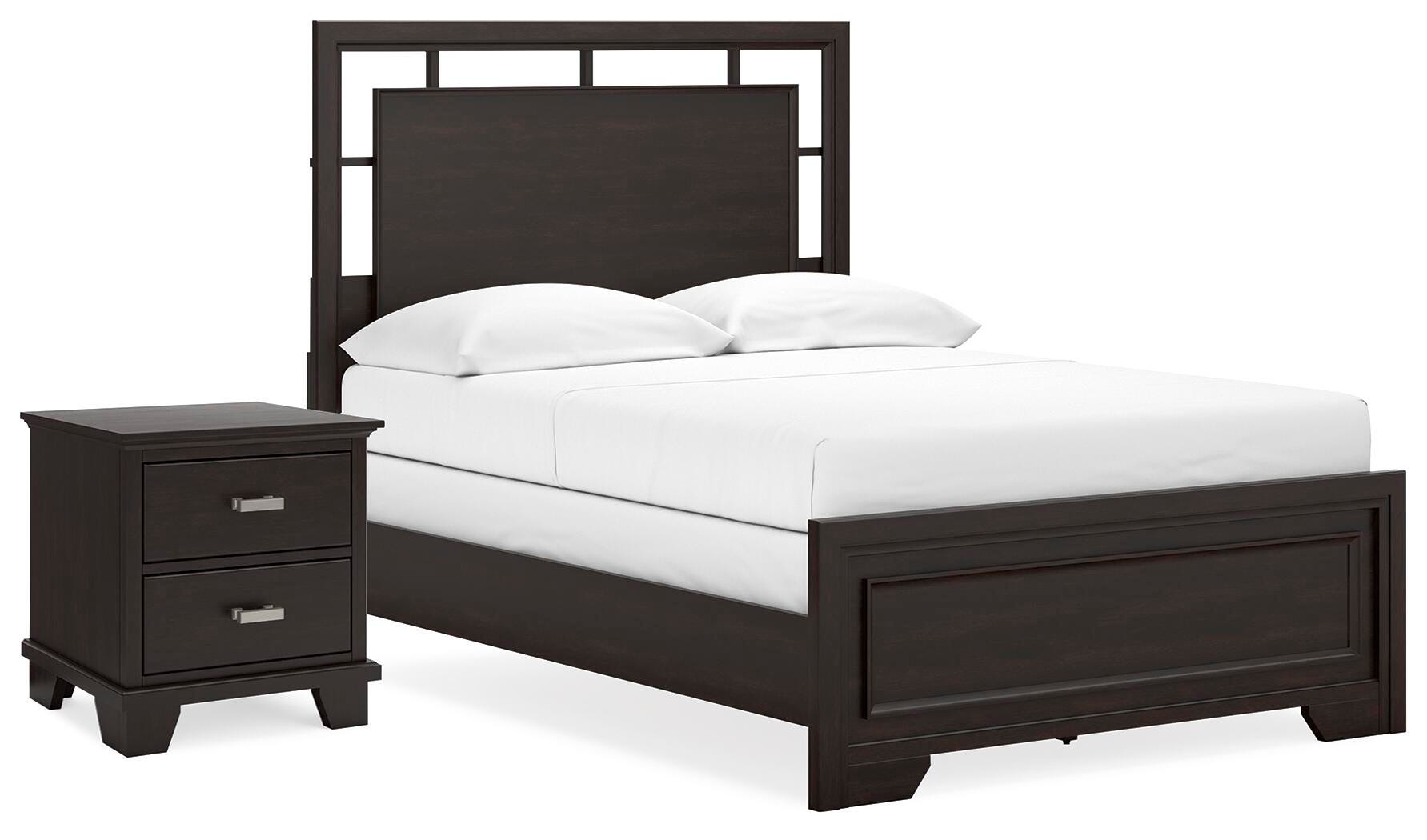 Covetown Panel Bed and Nightstand