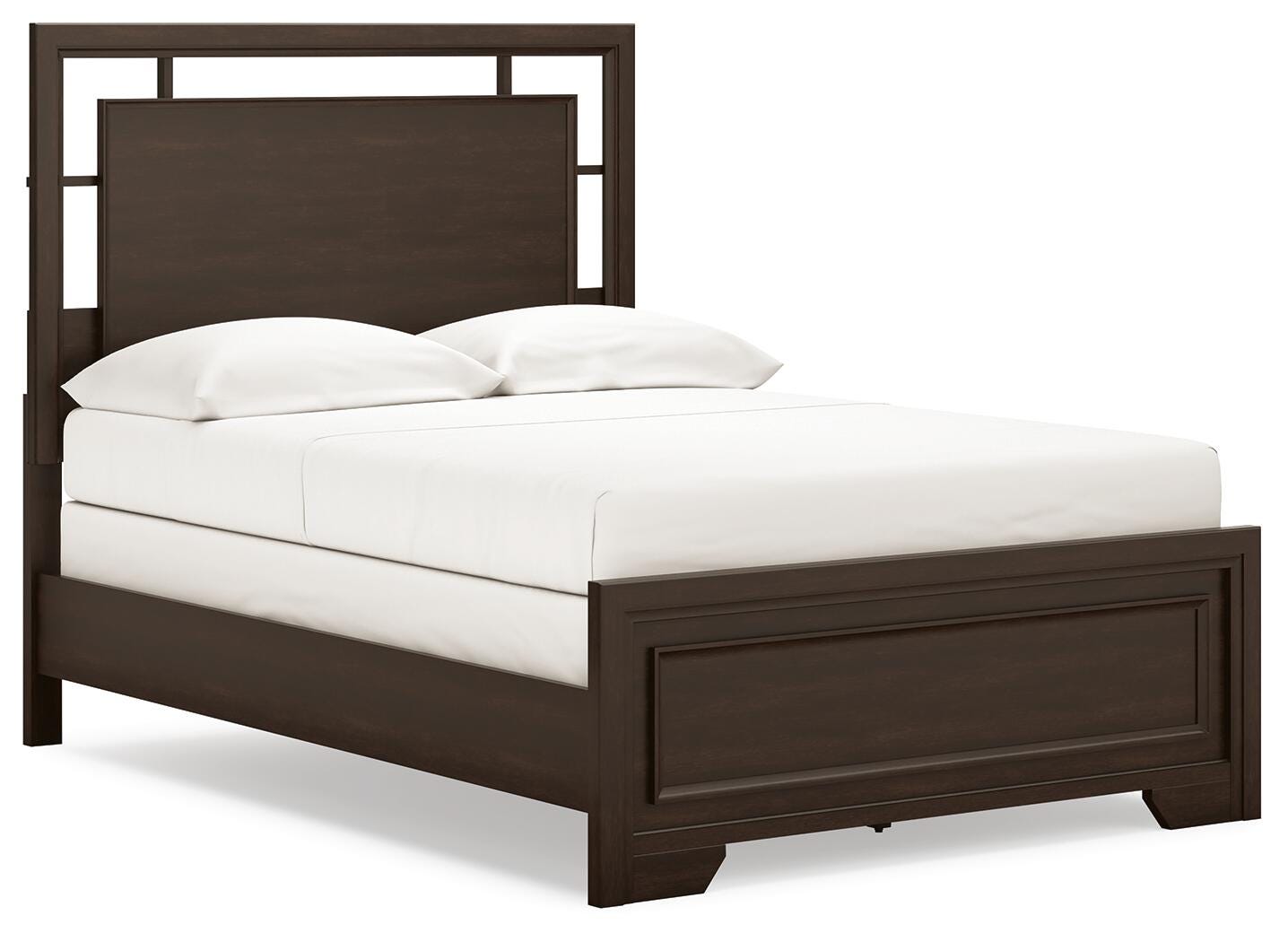 Covetown Panel Bed with Mirrored Dresser and Nightstand