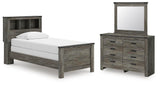 Frandern Bookcase Bed, Dresser and Mirror