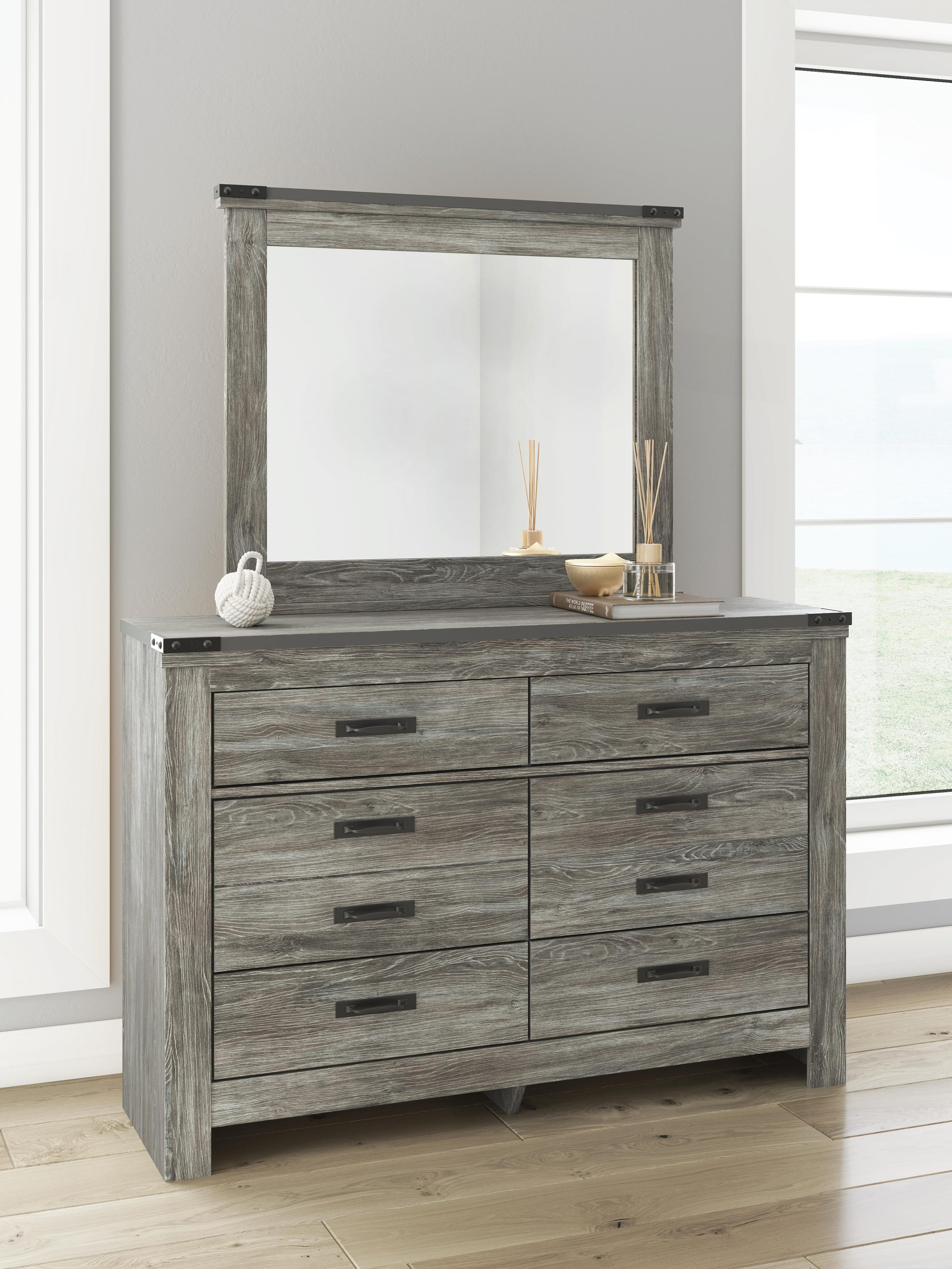 Frandern Panel Bed, Dresser and Mirror