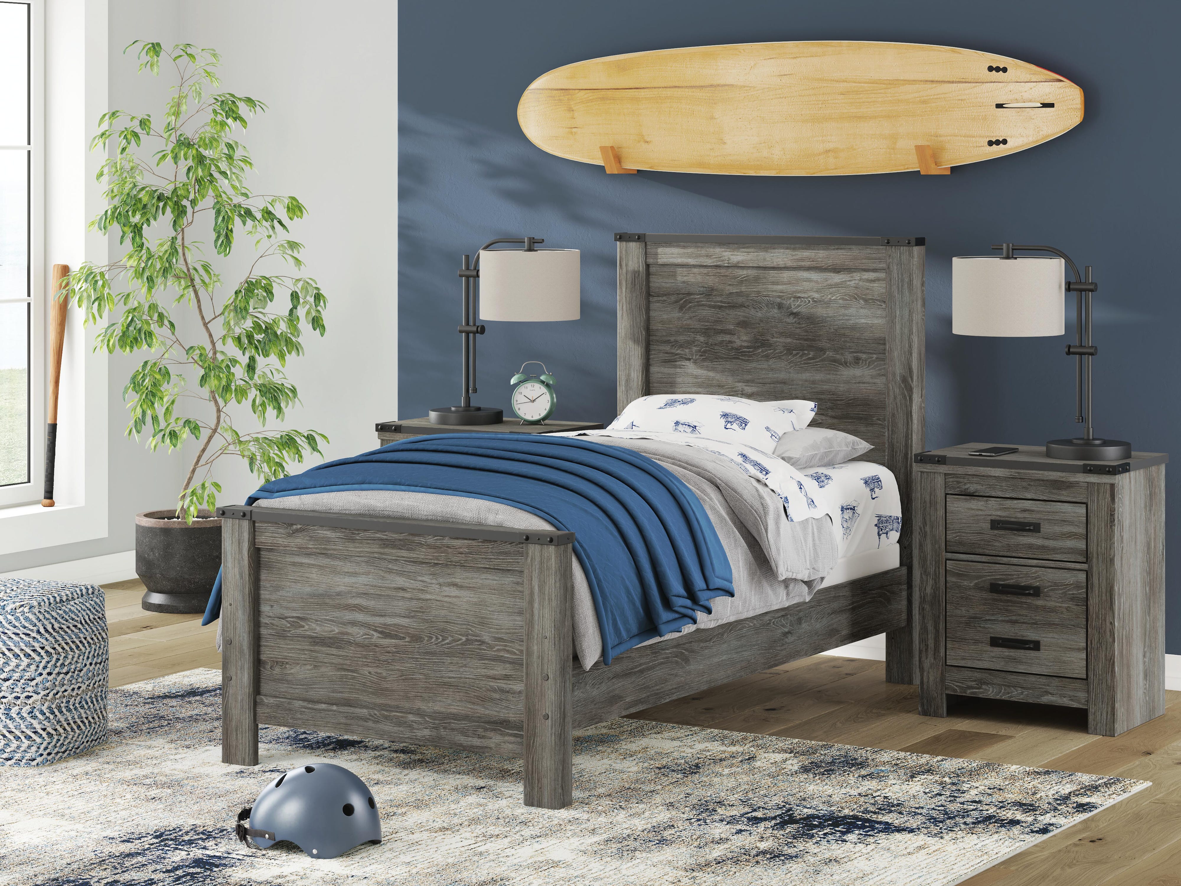 Frandern Panel Bed, Dresser and Mirror