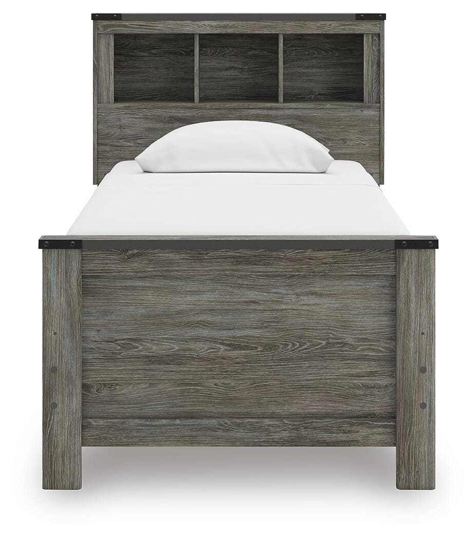 Frandern Bookcase Bed, Dresser and Mirror