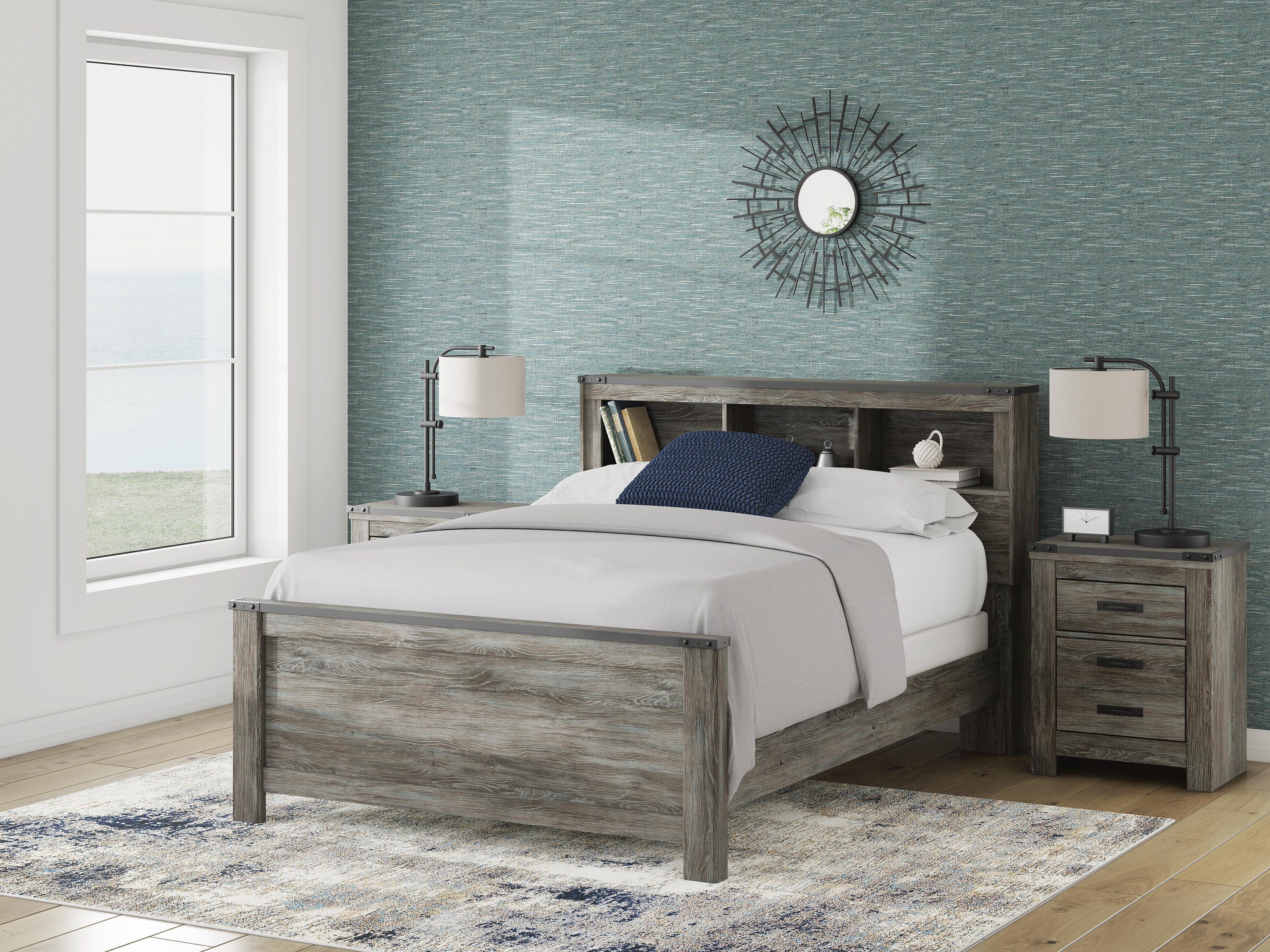 Frandern Bookcase Bed, Dresser and Mirror