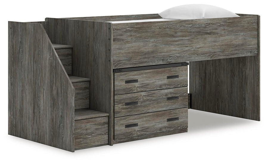 Frandern Loft Bed with Drawer Storage