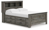 Frandern Bookcase Panel Bed with Storage