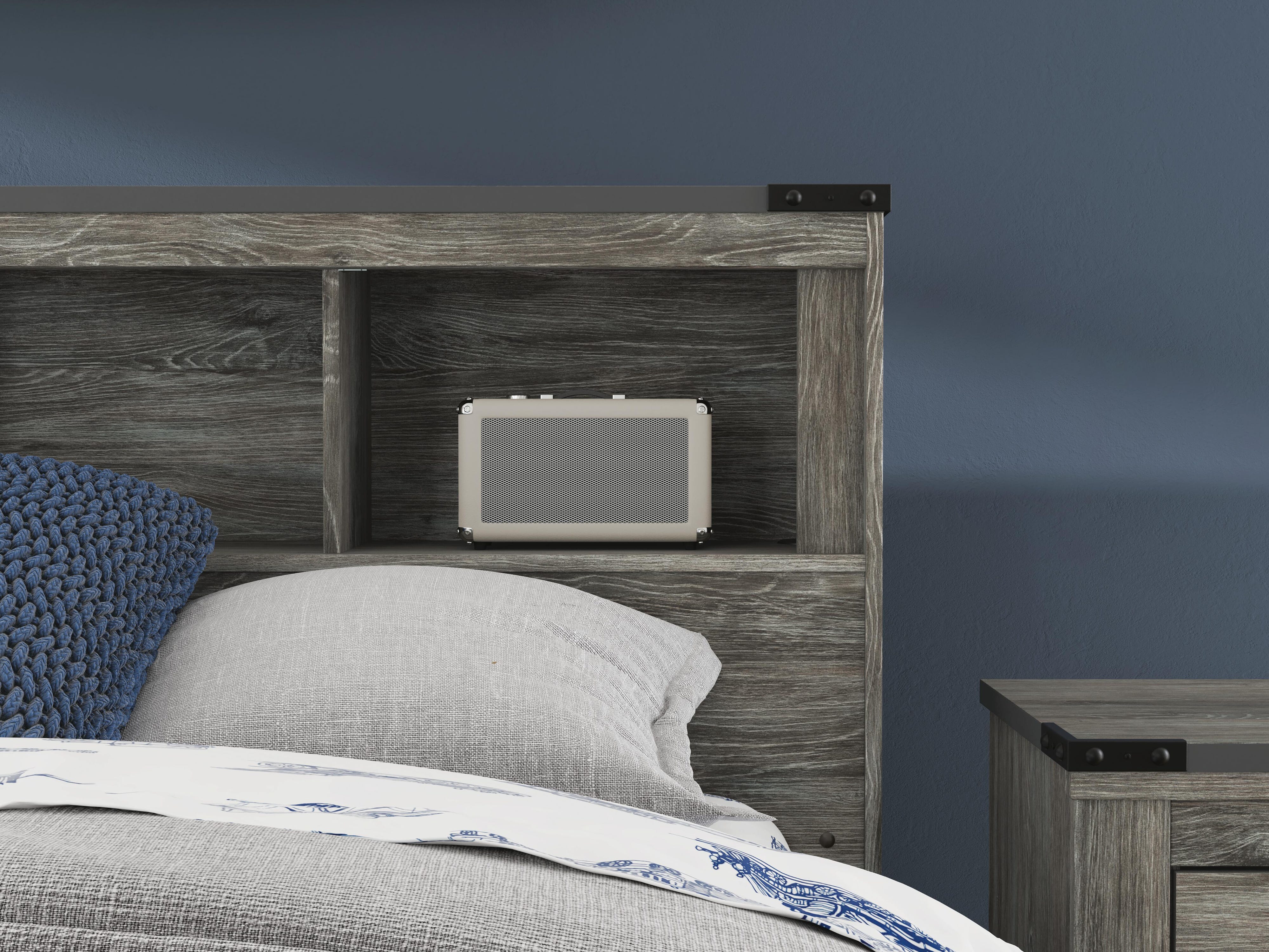 Frandern Bookcase Bed, Dresser and Mirror