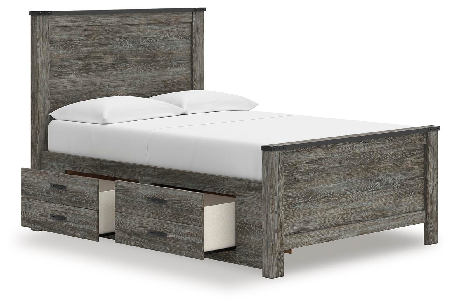 Frandern Panel Bed with Storage