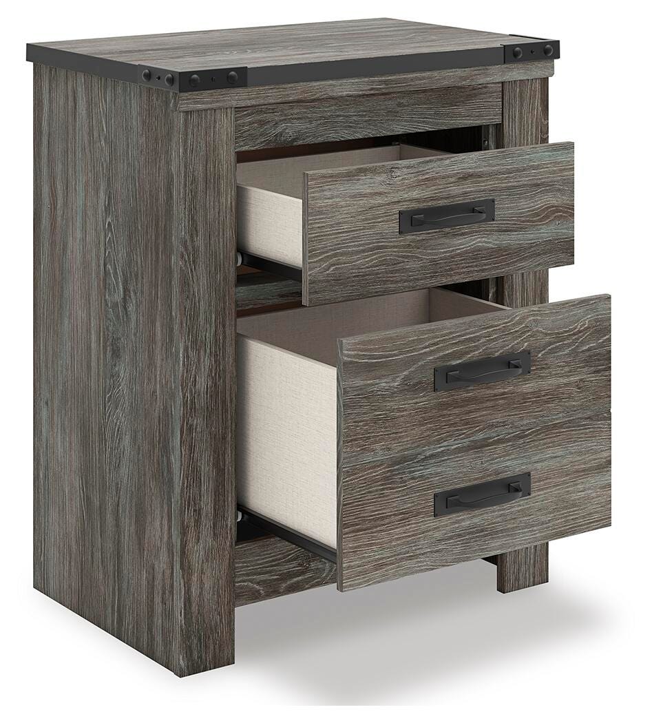 Frandern Panel Bed, Dresser, Mirror, Chest and 2 Nightstands