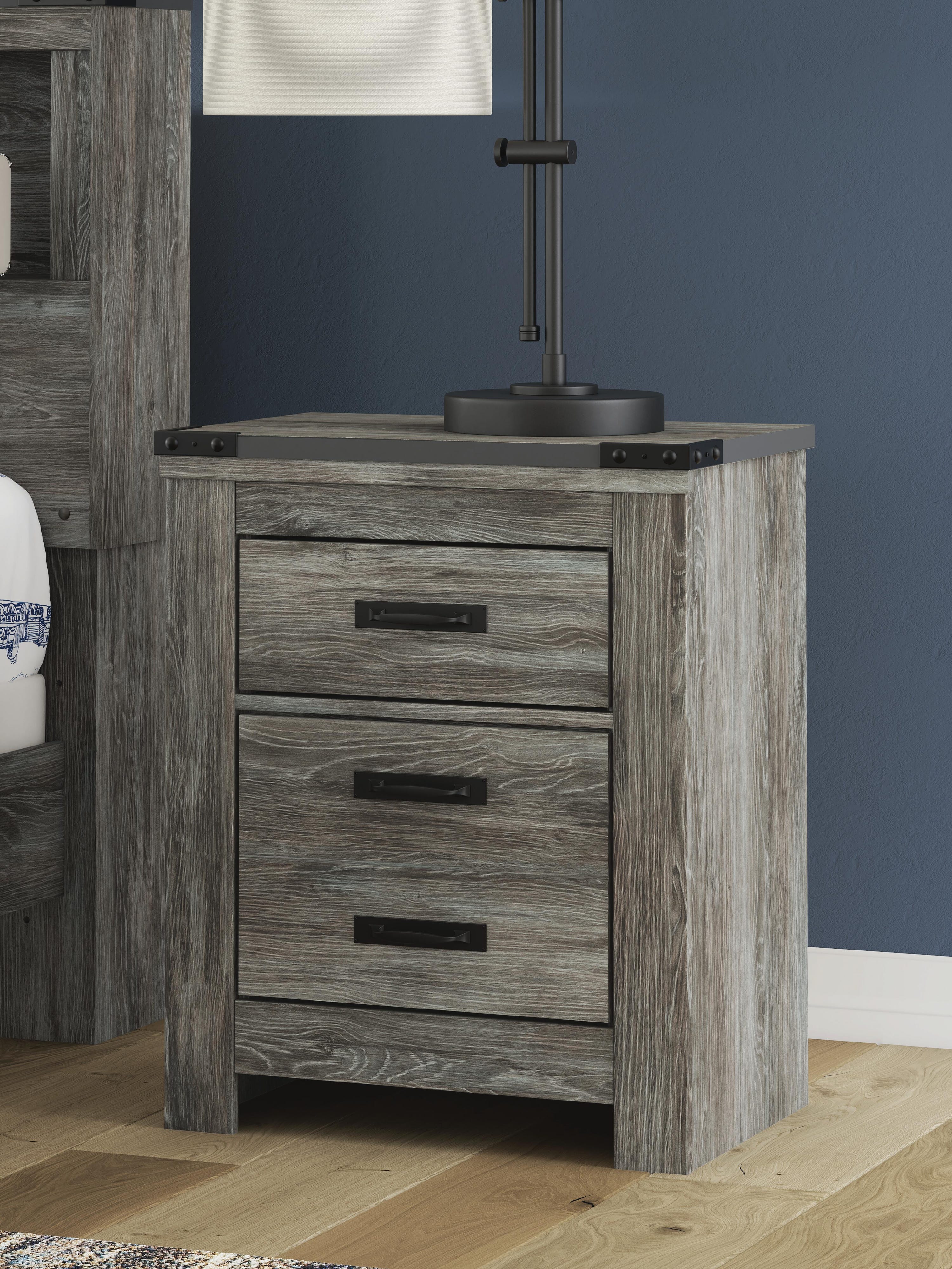 Frandern Panel Bed, Dresser, Mirror, Chest and 2 Nightstands