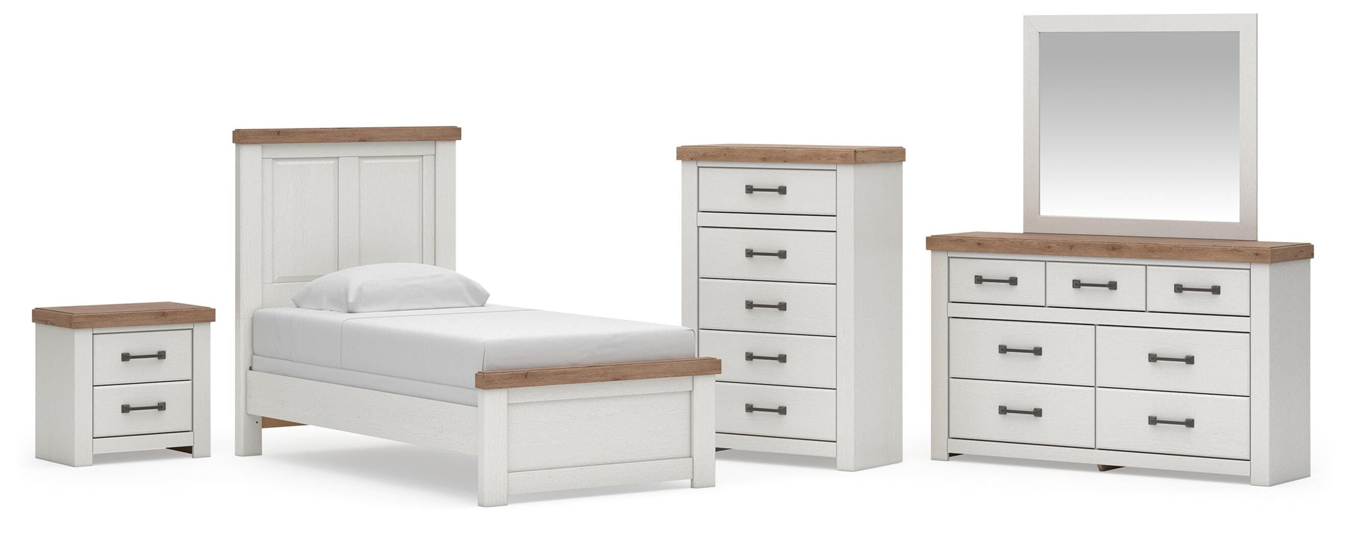 Savonport Panel Bed, Dresser, Mirror, Chest and Nightstand