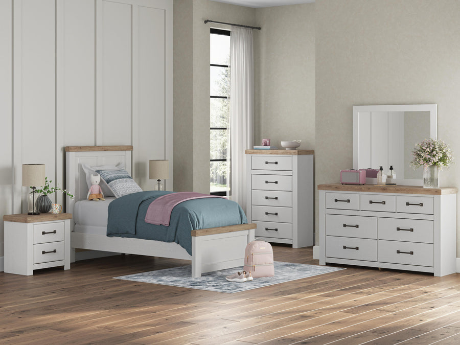 Savonport Panel Bed, Dresser, Mirror, Chest and Nightstand